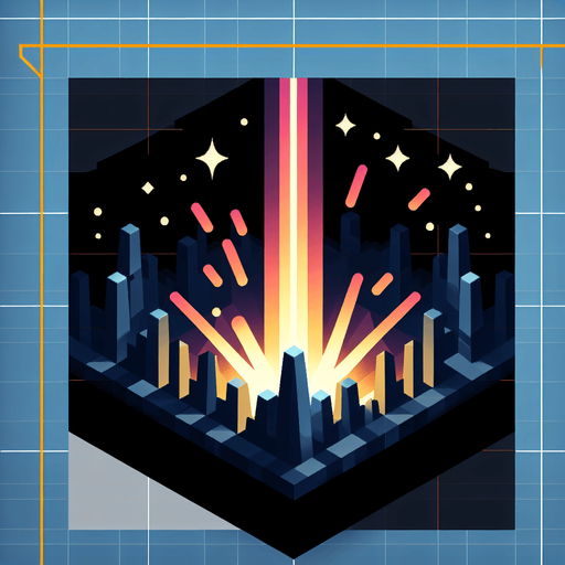 laser being fired upwards.
Single Game Texture. In-Game asset. 2d. Blank background. High contrast. No shadows.