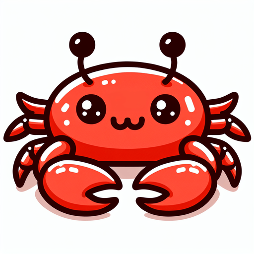 Crabe dessin animé.
Photo