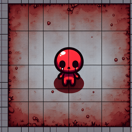 cute zombie in red.
Single Game Texture. In-Game asset. 2d. Blank background. High contrast. No shadows. top down view. bird view