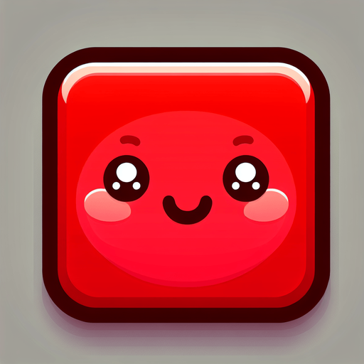 Perfectly square red game piece with cute happy face. Cartoon style. Cute art style. Simple vector style. No Shadows.
Single Game Texture. In-Game asset. 2d. Blank background. High contrast. No shadows.