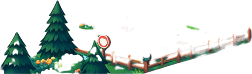 Bluno cartoon village background.
Single Game Texture. In-Game asset. 2d. Blank background. High contrast. No shadows.