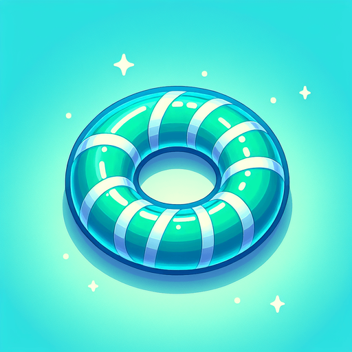 Vibrant teal candy. cartoon. Sugar ring.
Game asset. 2d. Blank background. High contrast. No shadows.