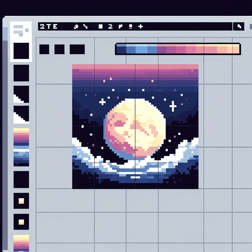 pixelart. a beautiful moon..
Single Game Texture. In-Game asset. 2d. Blank background. High contrast. No shadows.