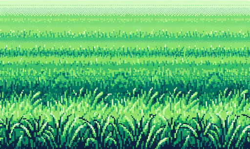 Close view of an Empty grass field. Uniform, with no lines.
Retro gaming style