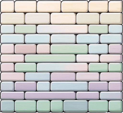 make it more colorful in the top portion of the bricks