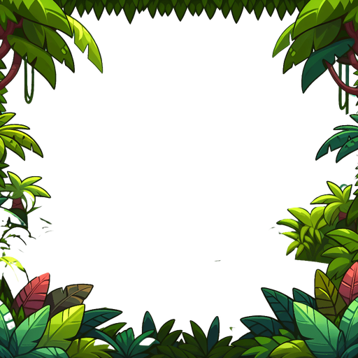 jungle background. Big green mount in the back. Cartoon. In game asset. No shadaw. High contrast.
Single Game Texture. In-Game asset. 2d. Blank background. High contrast. No shadows.