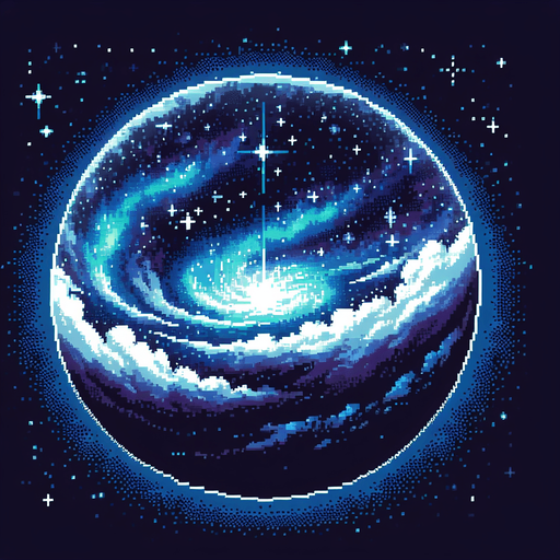 pixelart a beautiful starry sky seen in empty outer space..
Single Game Texture. In-Game asset. 2d. Blank background. High contrast. No shadows.