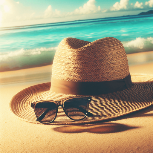 Un chapeau et lunette pour la plage.
Image