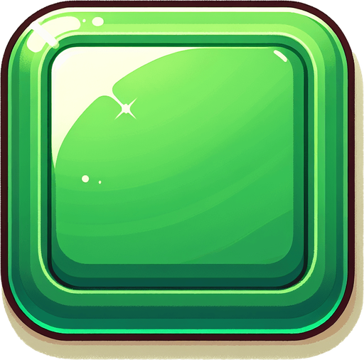 Green Ractangle Button with Round corners.
Single Game Texture. In-Game asset. 2d. Blank background. High contrast. No shadows.