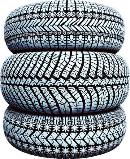 2d stacked christmas winter tire Single Game Texture. In-Game asset. 2d. Blank background. High contrast. No shadows.