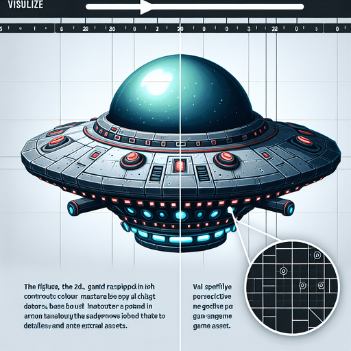 a 2d ufo sideview.
Single Game Texture. In-Game asset. 2d. Blank background. High contrast. No shadows.