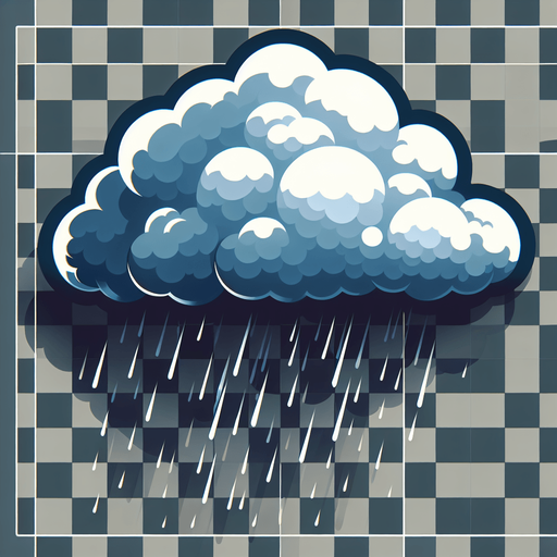 storm cloud.
Single Game Texture. In-Game asset. 2d. Blank background. High contrast. No shadows.