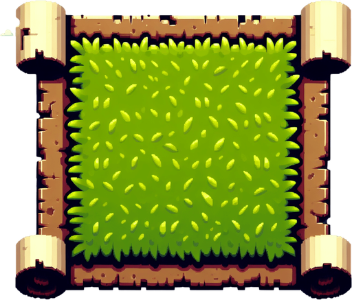 ground grass.
Single Game Texture. In-Game asset. 2d. Blank background. High contrast. No shadows.