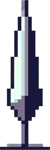 8-bit pixelated spike.
Single Game Texture. In-Game asset. 2d. Blank background. High contrast. No shadows.