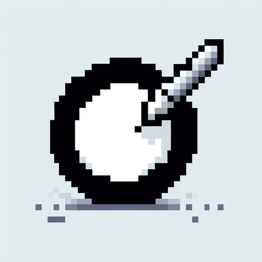 white circle with a thin black paintbrushed outline. minimalist. pixelated. 8 bit..
Single Game Texture. In-Game asset. 2d. Blank background. High contrast. No shadows.