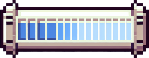 pixel art horizontal thirst bar that looks like a health bar.
Single Game Texture. In-Game asset. 2d. Blank background.