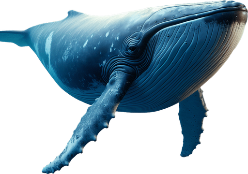 North Pacific right whale. Horizontal complete lateral view.....
2024 game style. Photorealistic. Full side view.