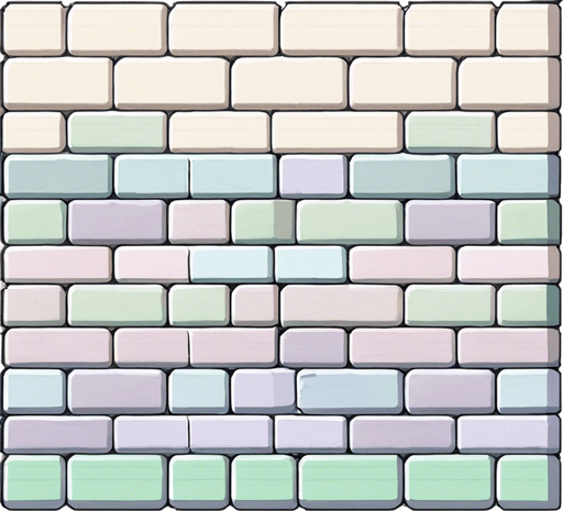 make it more colorful in the top portion of the bricks