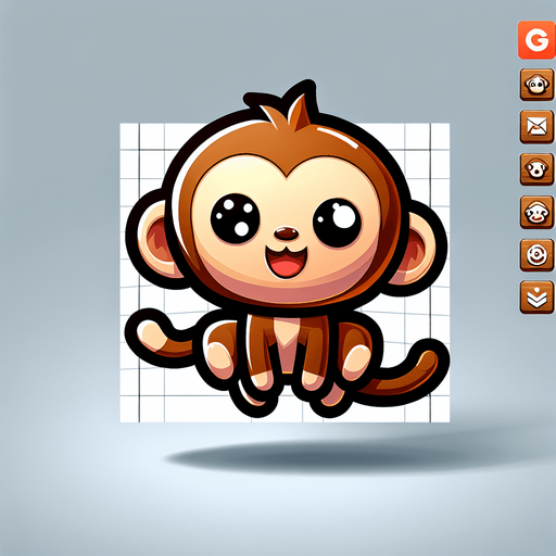 Cute cartoon monkey jumping. Looking front. Single Game Texture. In-Game asset. 2d. Blank background. High contrast. No shadows..
Single Game Texture. In-Game asset. 2d. Blank background. High contrast. No shadows.