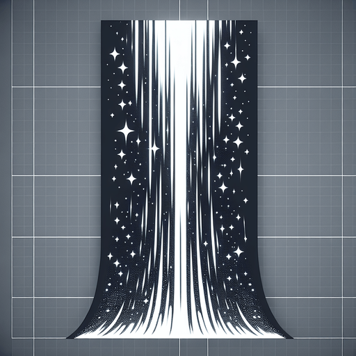 A white particle trail, vertical.
Single Game Texture. In-Game asset. 2d. Blank background. High contrast. No shadows.