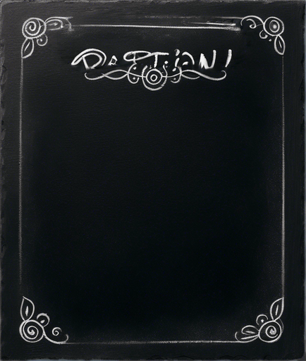 Word "POTION" in chalk