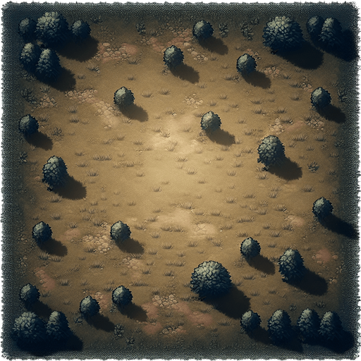 empty battlefield. meadow without trees. direct top down view.
Single Game Texture. In-Game asset. 2d. Blank background. High contrast. No shadows.