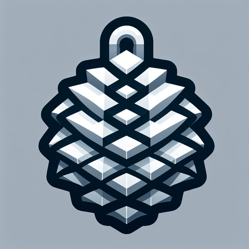 a christmas pine cone. plastic style. Single Game Texture. In-Game asset. 2d. Blank background. High contrast. No shadows.