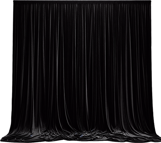 black curtain full screen.