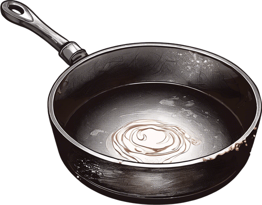 add Melted chocolate in the frying pan