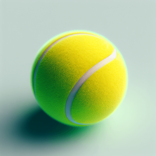 Tennis Ball.
Single Game Texture. In-Game asset. 2d. Blank background. High contrast. No shadows.