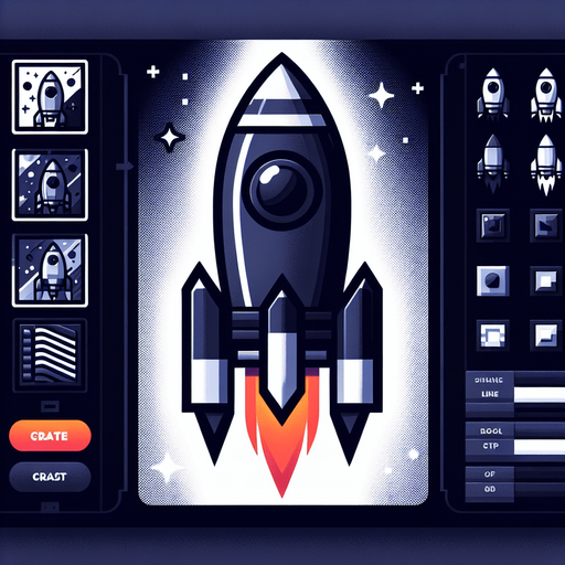 Rocket.
Single Game Texture. In-Game asset. 2d. Blank background. High contrast. No shadows.