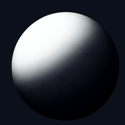 Circular white gradient circle on black background. Gradient from white on the center to black on the outer edge all around..
Single Game Texture. In-Game asset. 2d. Blank background. High contrast. No shadows.