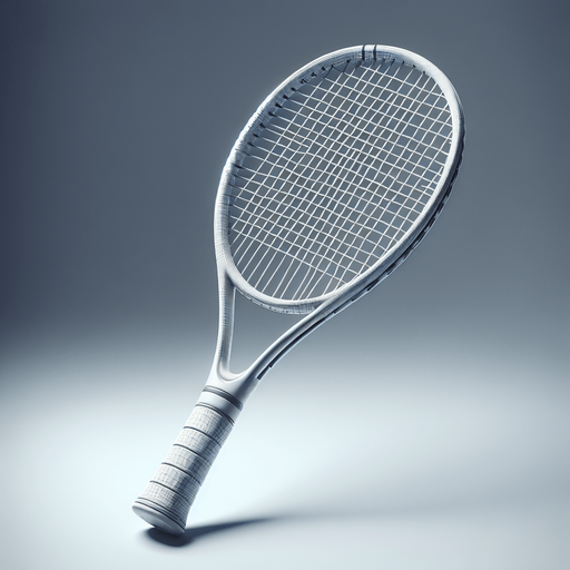 Tennis Racket.
Single Game Texture. In-Game asset. 2d. Blank background. High contrast. No shadows.