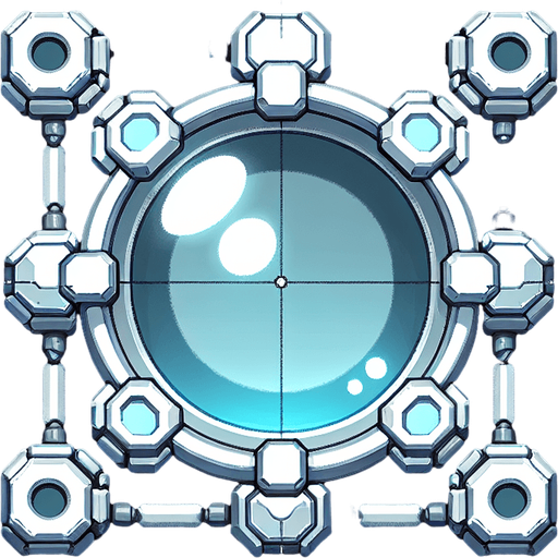 a cell.
Single Game Texture. In-Game asset. 2d. Blank background. High contrast. No shadows.