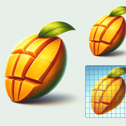 A delicious slice of mango.
Single Game Texture. In-Game asset. 2d. Blank background. High contrast. No shadows.