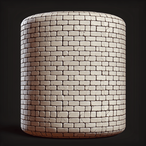 brick wall.
Single Game Texture. In-Game asset. 2d. Blank background. High contrast. No shadows.