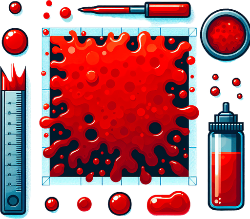 top down shooter blood texture.
Single Game Texture. In-Game asset. 2d. Blank background. High contrast. No shadows.