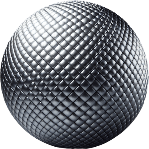 metal ball in 3D.
Single Game Texture. In-Game asset. 2d. Blank background. High contrast. No shadows.