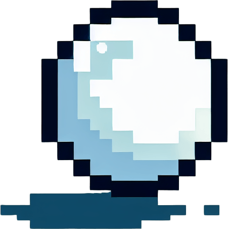 white bubble. 8-bit..
Single Game Texture. In-Game asset. 2d. Blank background. High contrast. No shadows.