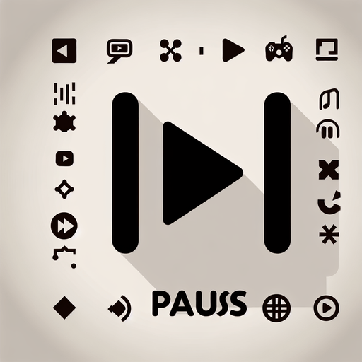 Pause icon.
Single Game Texture. In-Game asset. 2d. Blank background. High contrast. No shadows.