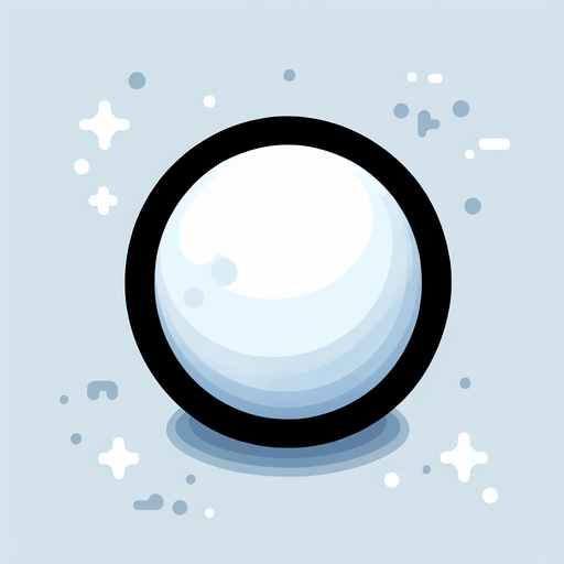 Computer game, White bubble, flat shaded. Low detail, Single Game Texture. In-Game asset. 2d. Blank background. High contrast. No shadows. Thin black outline